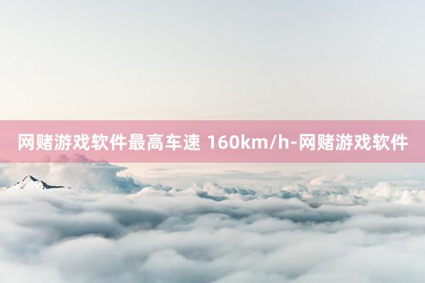 网赌游戏软件最高车速 160km/h-网赌游戏软件